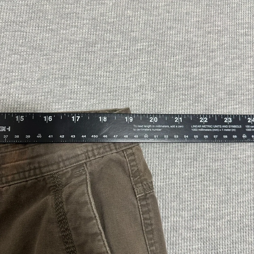 Columbia Brown Canvas Utility Work‎ Pants Straight Leg Mens Size W38 X L31